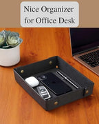 CASIRENA Faux Leather Valet Tray Organizer - Image 6