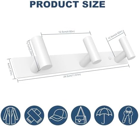 VAEHOLD Hat and Coat Wall Mount Rack - Image 7
