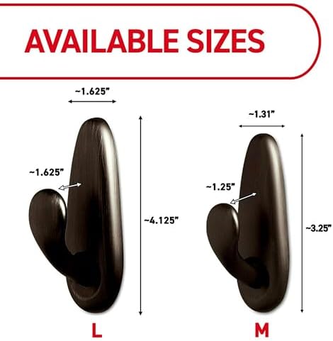 Command Forever Classic Large Metal Hooks, Damage Free Decorating, 2 Hooks - Image 3