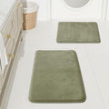 HUXMEYSON Bathroom Rugs Sets 2 Piece, Non-Slip & Quick Dry Bath Mat Set by HUXMEYSON