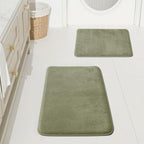 HUXMEYSON Bathroom Rugs Sets 2 Piece, Non-Slip & Quick Dry Bath Mat Set by HUXMEYSON