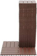 Plastic Interlocking Deck Tiles, 44 Pack Patio Deck Tiles, Patio Floor Decking by Fegherug
