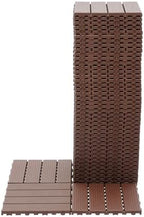 Plastic Interlocking Deck Tiles, 44 Pack Patio Deck Tiles, Patio Floor Decking by Fegherug
