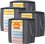 TasticTotes 120L Extra Large Blanket Clothes Storage Bags, 4 Pack by Unknown