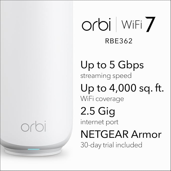 NETGEAR Orbi 360 Series Dual-Band WiFi 7 Mesh Network System - Image 2