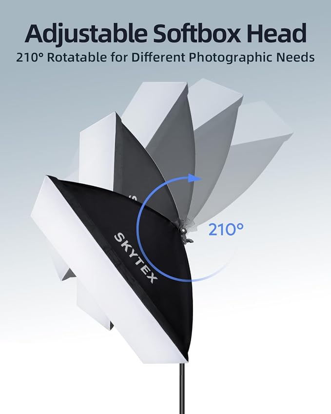 Skytex Softbox Lighting Kit 2Pack 20x28in Soft Box | 85W 2700-6400K E27 LED - Image 7