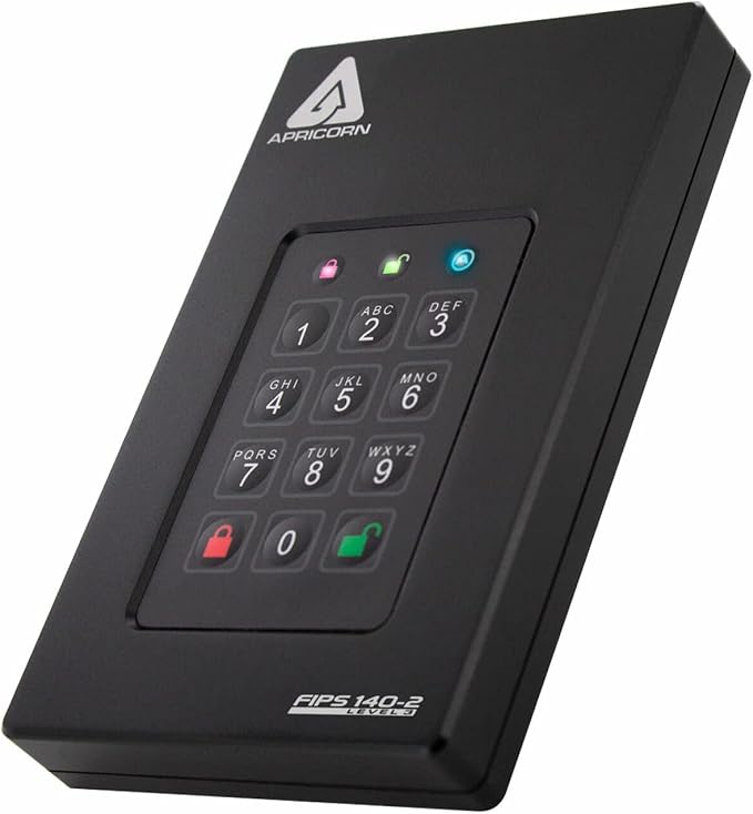 Apricorn 1TB Aegis Fortress L3- FIPS Level 3 Validated USB 3.0 Hardware - Image 2