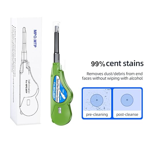 Fiber Optic Cleaner for MTP/MPO Connector, Optical Connector Cleaner Over 500 - Image 2