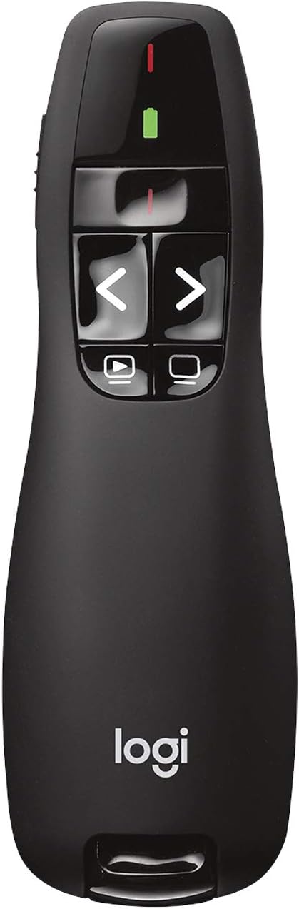 Logitech Wireless Presenter R400, Presentation Wireless Presenter by Amazon+Renewed