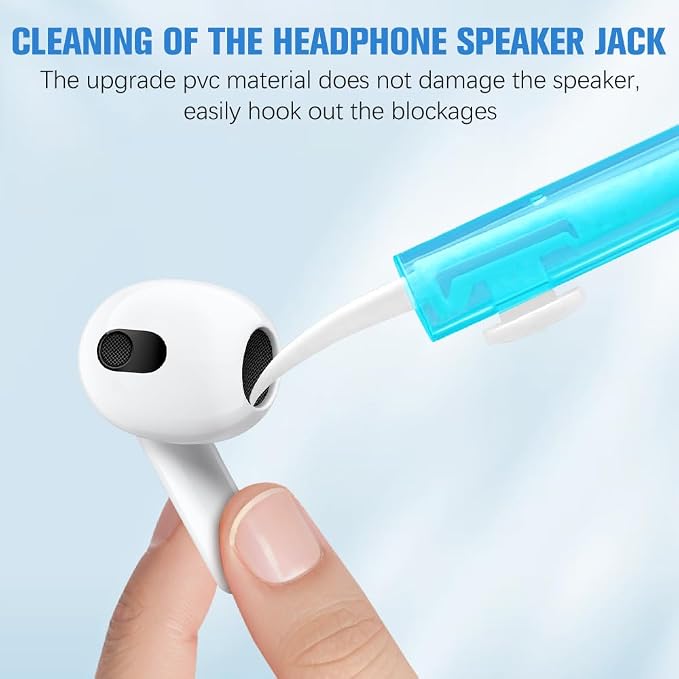 Charging Port Cleaner, Anti-Clogging Mini Brushes & Hook Dual Side Phone Cleaner - Image 4