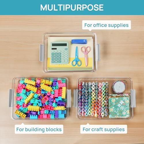 Vtopmart 4 Pack 6 Qt Plastic Storage Bins - Image 7