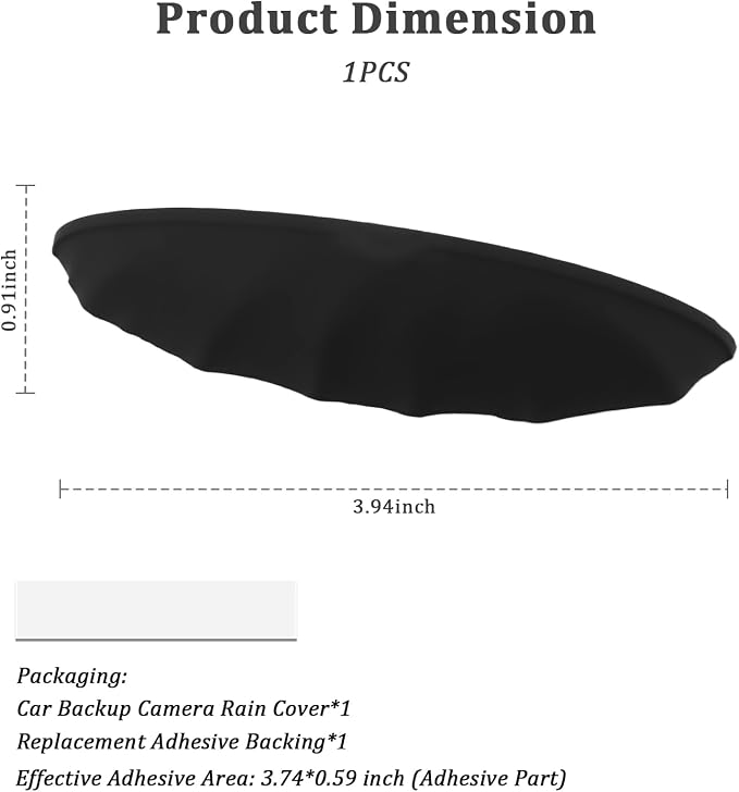 Car Backup Camera Rain Cover, Soft Silicone Car Backup Camera Rain Shield - Image 2