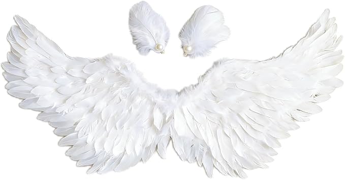 3PCS Medium White Angel Wings by Fosrisix