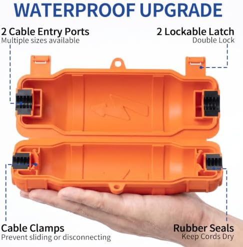 6 Pack Outdoor Extension Cord Safety Cover, Waterproof - Image 4