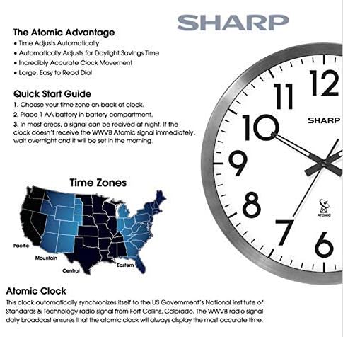 Sharp Atomic Analog Wall Clock - Image 4