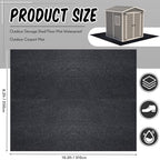 Shed Floor Mat 8.2 x 10.2 ft, PE Backing - Image 2