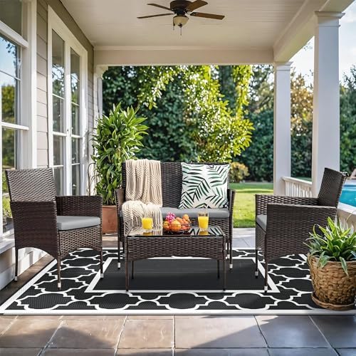 GENIMO Outdoor Rug, Waterproof Plastic Rugs - Image 2