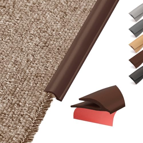 Carpet Edge Trim Binding Rug Protector Thin Rugs Deep Brown 10FT by Unknown