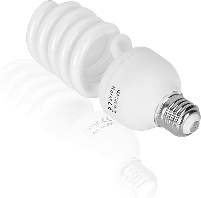 EMART Full Spectrum Light Bulb, 45W 5500K Spiral CFL Daylight - Image 4