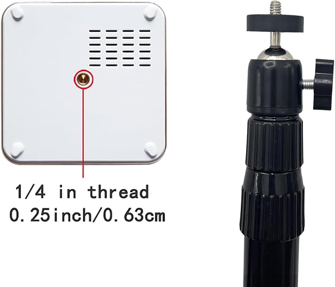 Universal 1/4" Swivel Mini Ball Head Tripod Mount 360 Degree Rotating Adapter - Image 3