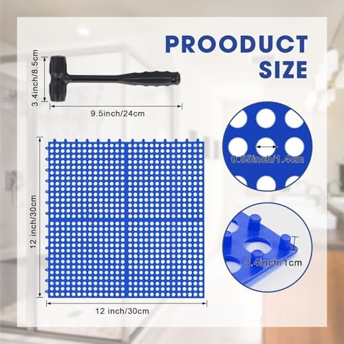 Drydiet 24 Pack Drainage Tiles Modular Interlocking Floor Tiles - Image 2