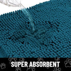 Smiry Dog Door Mat for Muddy Paws, Absorbent Non Slip Dirt Trapper - Image 5