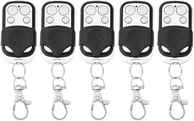 5pcs 433MHz Smart Copy Duplicator Remote Control 4 Button Electric Garage Door by Unknown