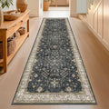Black Washable 8ft Long Runners by HazoHaus