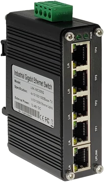 Mini Industrial 5-Port Gigabit Ethernet Switch by Unknown