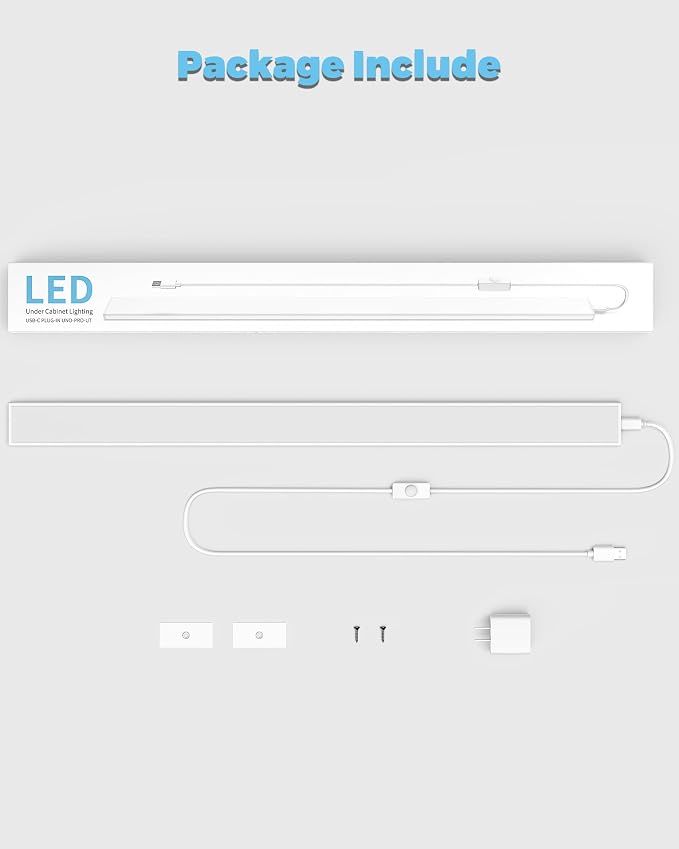 ASOKO Plug-in Under Cabinet Lighting, 24Inch LED Workbench Lights - Image 7