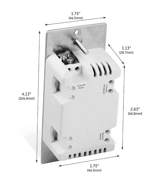 Bryant Electric IDEVZ03DW ZWave RF Decorator Add-on Switch, Z-Wave Hub Required - Image 2