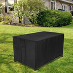 Waterproof Fire Pit Cover Rectangular 52"L x 34"W x 24"H Black - Image 6