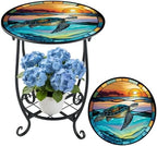 Cinnvoice Outdoor Side Table Small End Patio Porch Table by QinYee