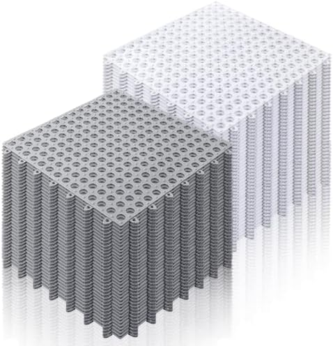 Tinideya 50 Pcs Drainage Interlocking Floor Tiles by Tinideya