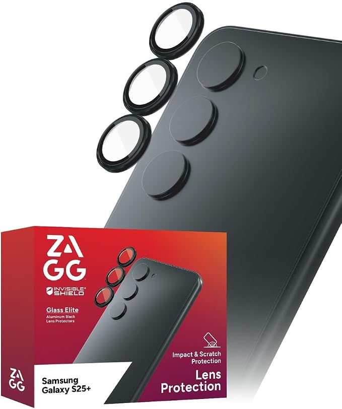 ZAGG Glass Elite Anti-Reflective Samsung Galaxy S25+ Camera Lens Protector – - Image 7