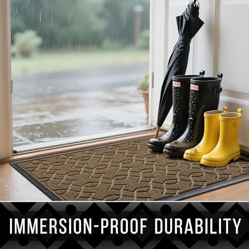 Yimobra Large Door Mat 47x24, All-Season Waterproof Outdoor Doormat - Image 4