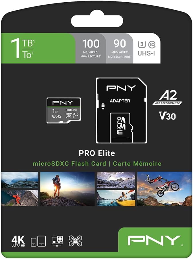 PNY 1TB PRO Elite Class 10 U3 V30 microSDXC Flash Memory Card - Image 7