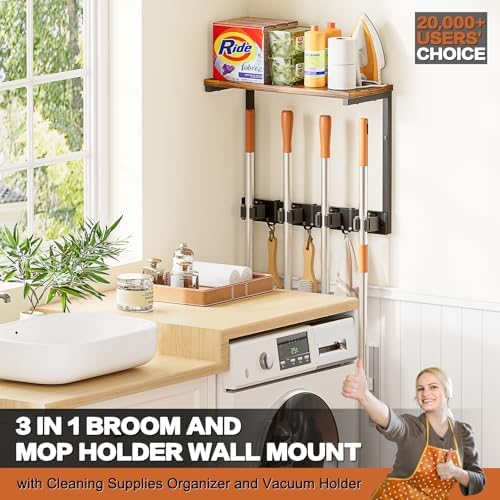 Olakee Broom Holder Wall Mount - Image 2
