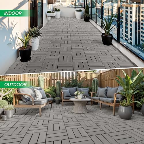 IDZO Interlocking Acacia Deck Tiles 9.6 SQFT - Image 7