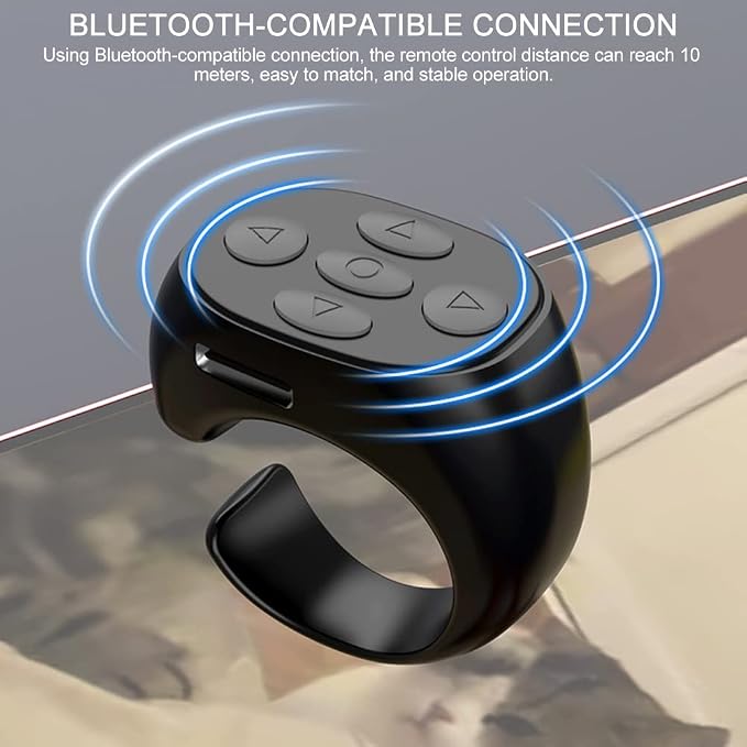 Fingertip Wireless Bluetooth Remote Control, TIK-to-k Remote Control APP Kindle - Image 4