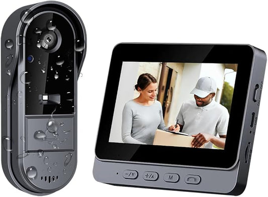 TKMARS Doorbell Camera Wireless No Subscription 1080P, Waterproof Door Bell by TKMARS