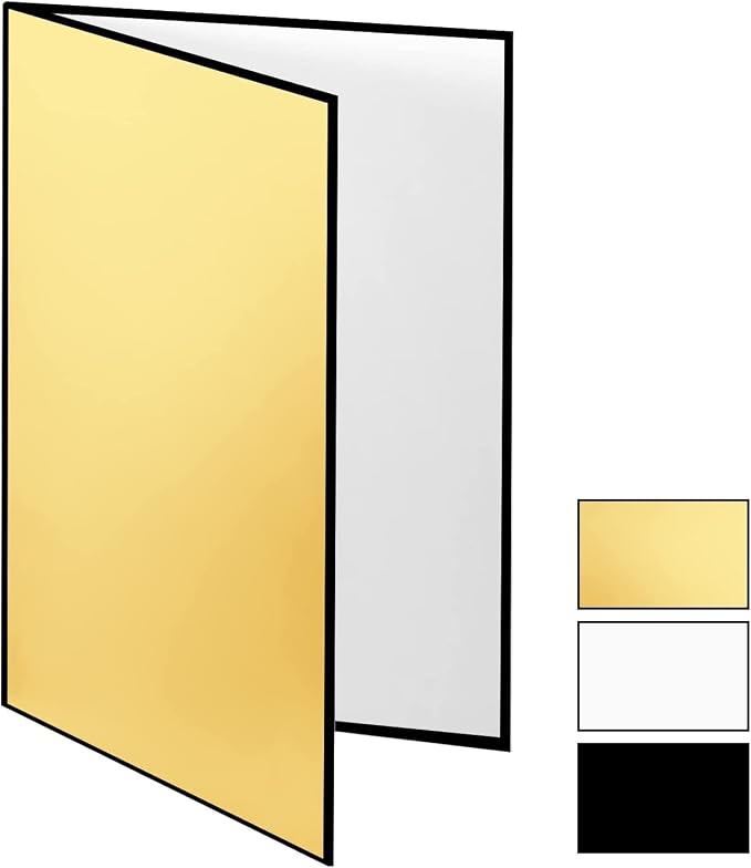 2PCS 4 in 1 12"x8" Photography Light Reflector Cardboard, A4 Paper Folding - Image 2
