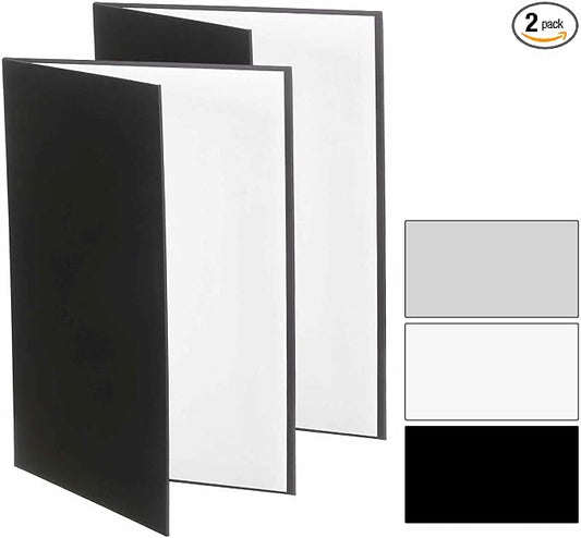 2Pcs 11"x8" Light Reflector 3 in 1 Photography Reflector Cardboards, Foldable & by Unknown