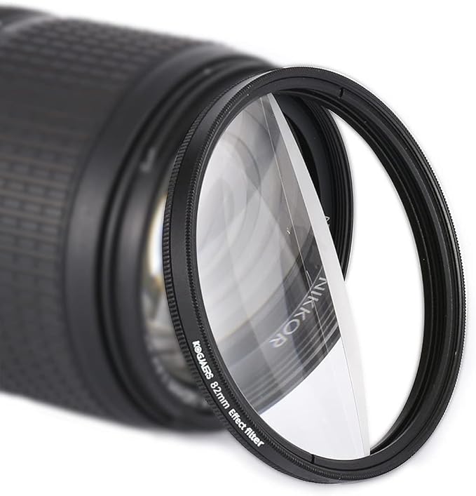 Lens Filter 82mm Half Bokeh Effects Filters Foreground Blur Camera Filter by KOGJAERS