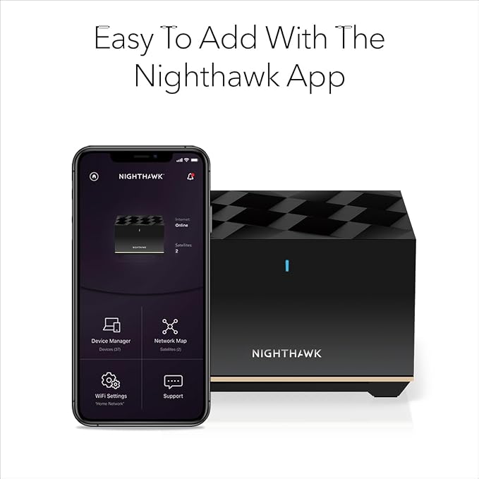 NETGEAR Nighthawk Tri-Band Whole Home Mesh WiFi 6E Add-on Satellite – Works - Image 4