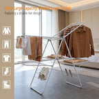 Clothes Drying Rack, Foldable 2-Level Laundry Racks - Image 2