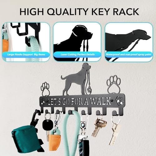 Key Holder Wall Mount & Dog Leash Holder - Image 5