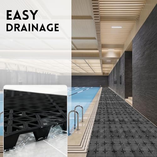 RITOLLO Modular Interlocking Cushion Drainage Floor Tiles - Image 5