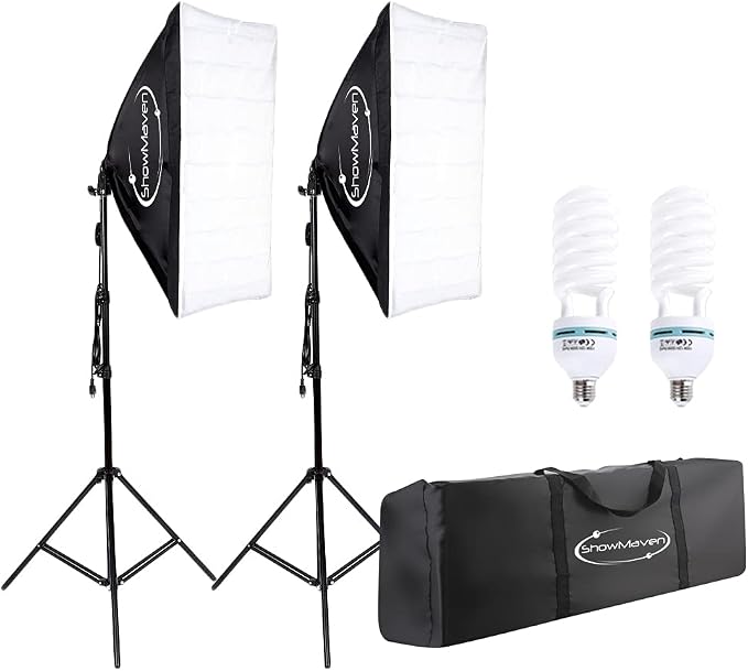 ShowMaven Softbox Lighting Kit, Studio Lights by ShowMaven