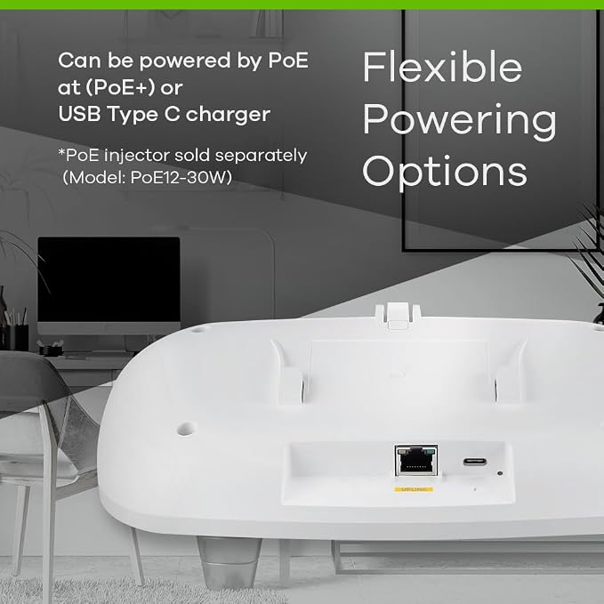 Zyxel WiFi 7 BE6500 Wireless Dual-Radio Access Point | PoE+ or USB Type C - Image 7